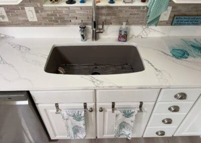 Kitchen Countertop made from Quantum Calacatta Imperial Quartz Countertops