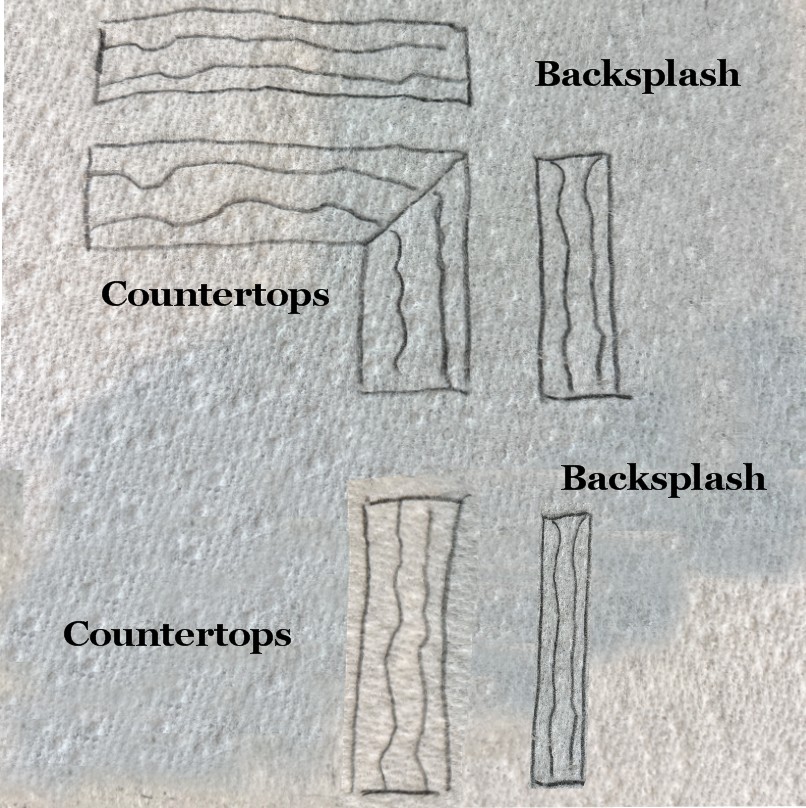 initial design layout sketch initial design layout sketch for a natural stone countertop